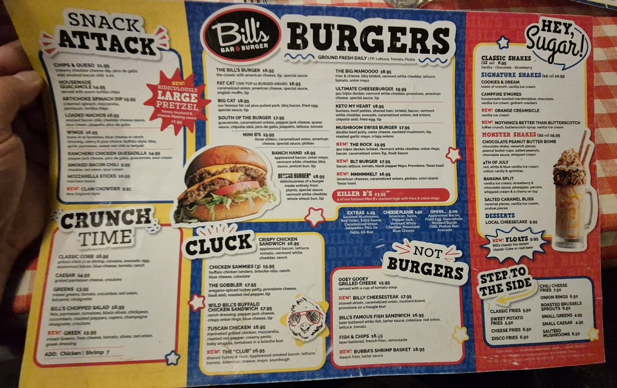 Bill's Bar & Burger Menu - Image 2