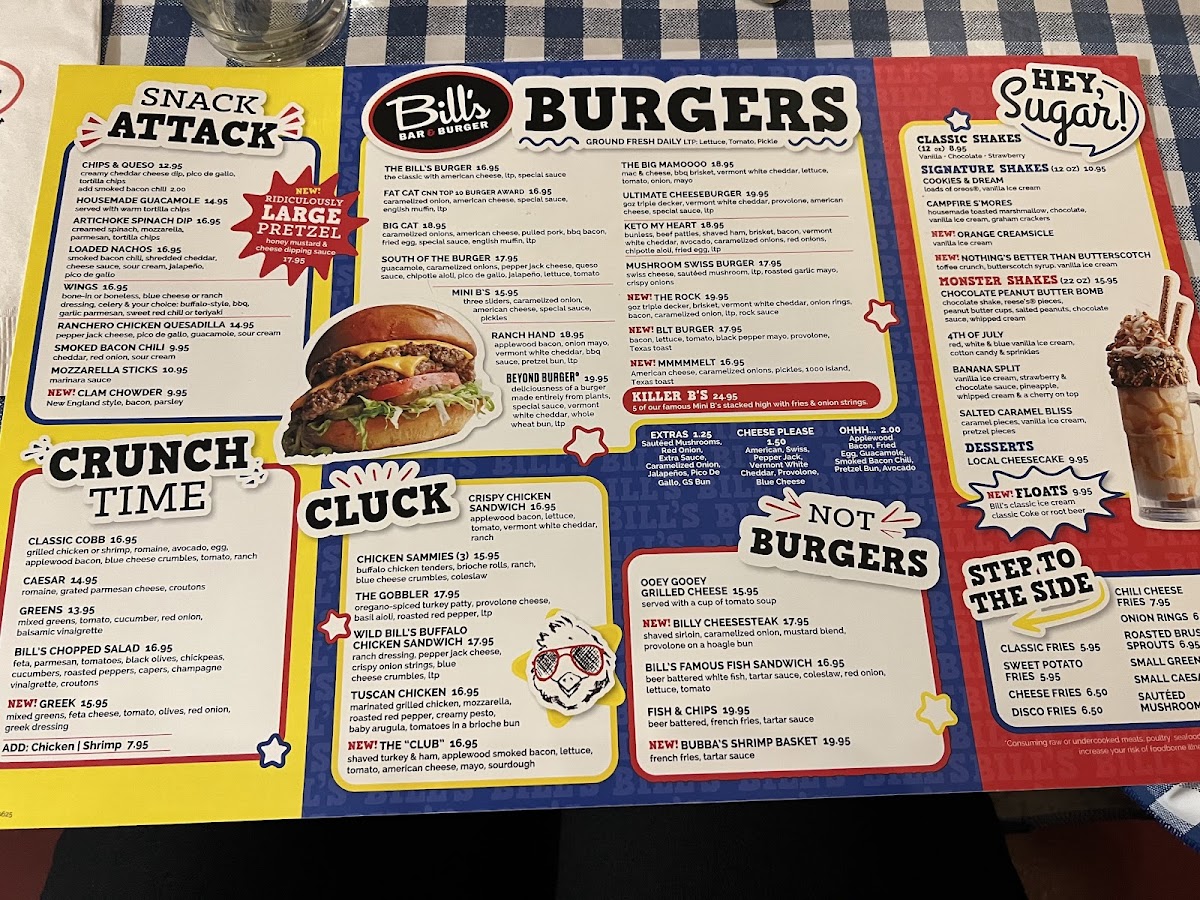 Bill's Bar & Burger Menu - Image 6
